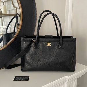 Chanel executive Cerf Tote Bag Black